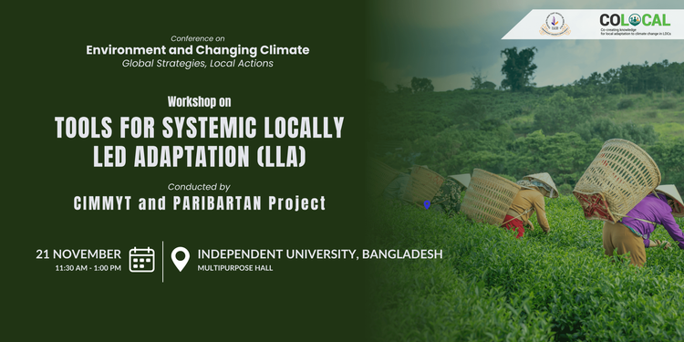 PARIBARTAN Project, CIMMYT and Shushilan Presented Tools for Locally Led Adaptation at ECC’25